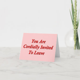 Invitation Vous Êtes Cordialement Invité À Partir