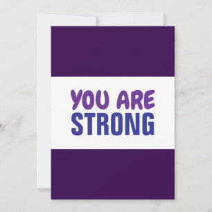 Invitation Vous êtes fort puissant Encouragement
