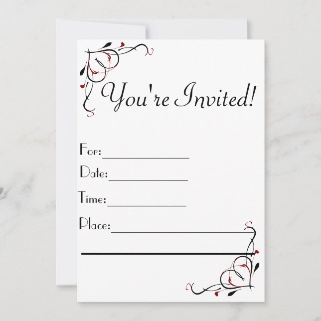 Invitation Vous êtes invité (Devant)