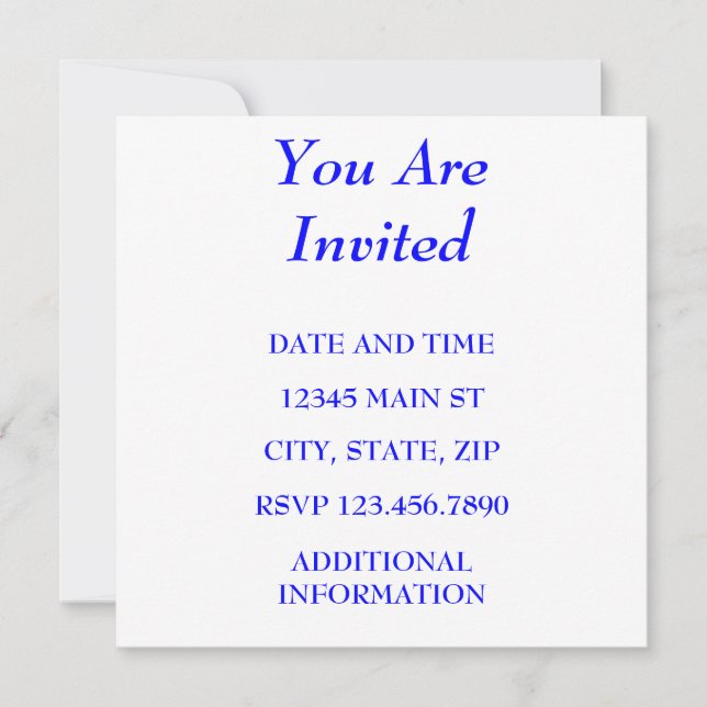 INVITATION VOUS ÊTES INVITÉ (Devant)