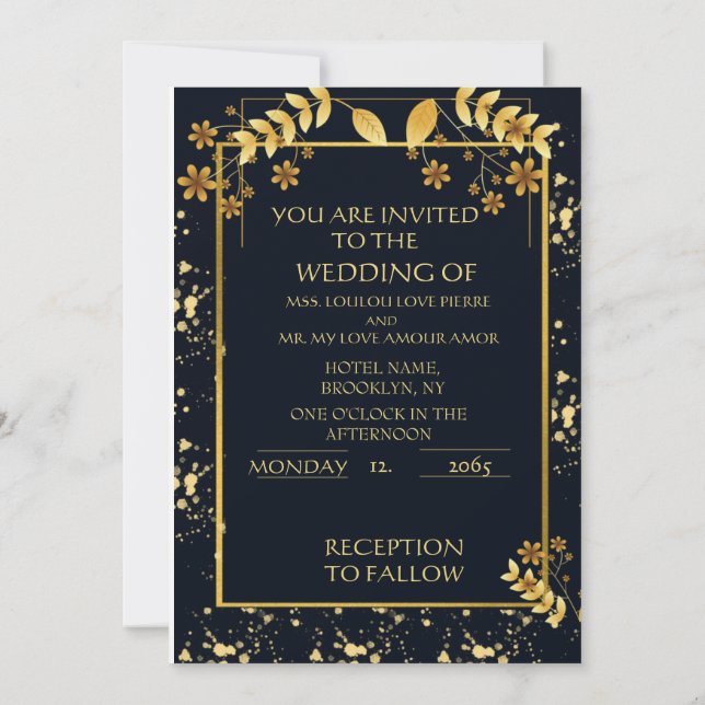 Invitation Vous êtes invité (Dos)