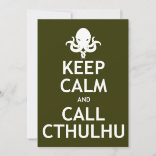 Invitation Vous êtes invité à un P.H. Parti Lovecraft