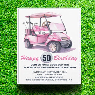 Invitation Vous êtes invité à une fête de golf géniale pour