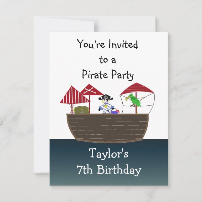 Invitation Vous êtes invité à une Pira... (Devant)