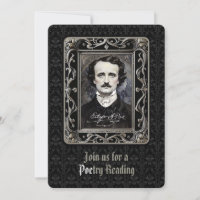 Vous êtes invité à une poésie lecture poe Hallowee