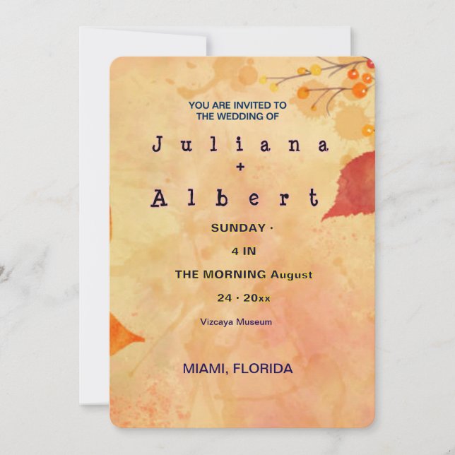 INVITATION VOUS ÊTES INVITÉ AU MARIAGE DE (Devant)