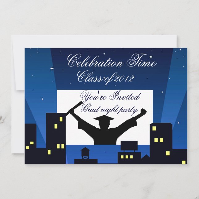 Invitation Vous êtes invité, Graduation party_ (Devant)