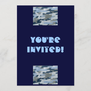 Invitation Vous êtes invités !-Invitation Camo Look