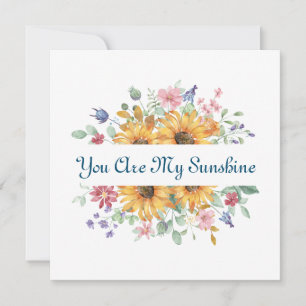Invitation Vous êtes ma citation de Sunshine et Sunflower