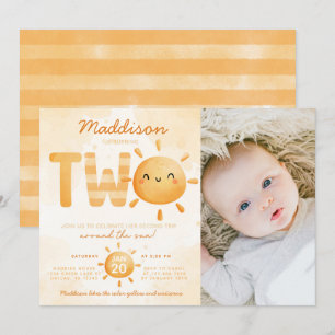 Invitation Vous êtes My Sunshine en train de tourner deux fêt
