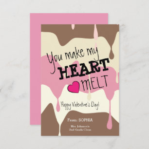 Invitation Vous Faites de mon coeur Melt Classroom Valentine 