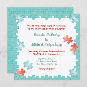 Invitation Vous me complétez Jigsaw Puzzle Mariage