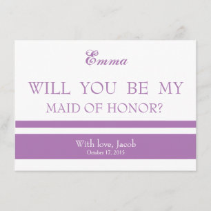 Invitation Vous serez ma DOMESTIQUE d'HONNEUR