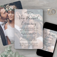 Vow Renewal Elegant Photo Overlay Sequel Wedding
