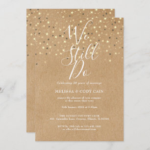 Invitation Vow Renewal Nous Faisons Encore Des Étoiles D'Or R