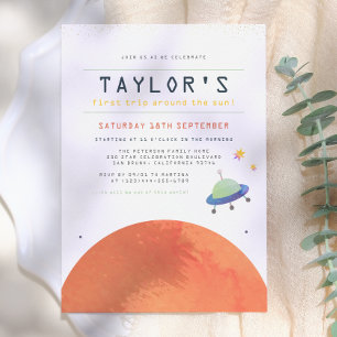 Invitation Voyage autour du Soleil   Anniversaire de l'Espace