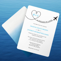 Voyage d'amour avion Route de destination Mariage