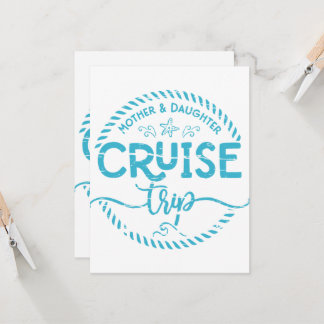 Invitation Voyage de croisière mère fille