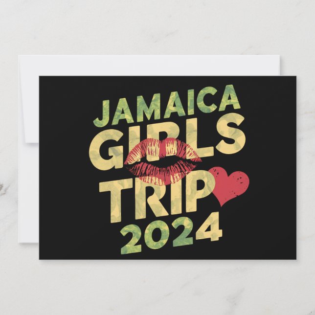 Invitation Voyage de filles Jamaïque 2024 Week-end vacances d (Devant)