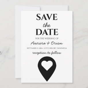Invitation voyage destination mariage enregistrer la date
