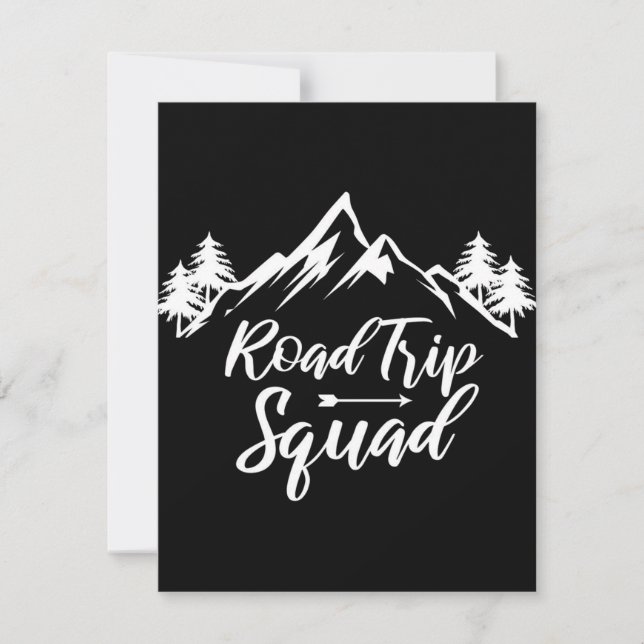 Invitation Voyage sur la route Excursion Voyage (Devant)