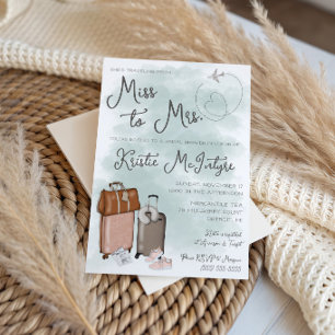Invitation Voyager de Miss à Mrs. Bagages Modernes