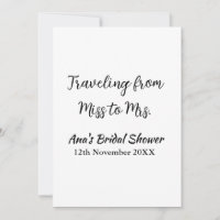 Voyager douche nuptiale ajouter nom date de manque