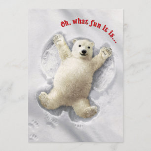 Invitation Vraiment Gros Ange de Neige