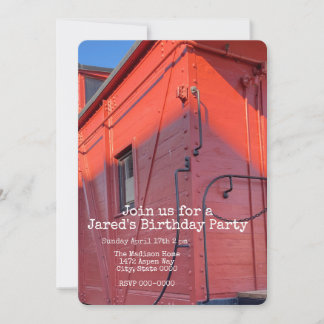 Invitation Wagon de queue rouge