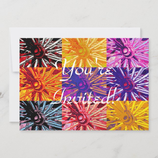 INVITATION WAGON WHEEL (Devant)