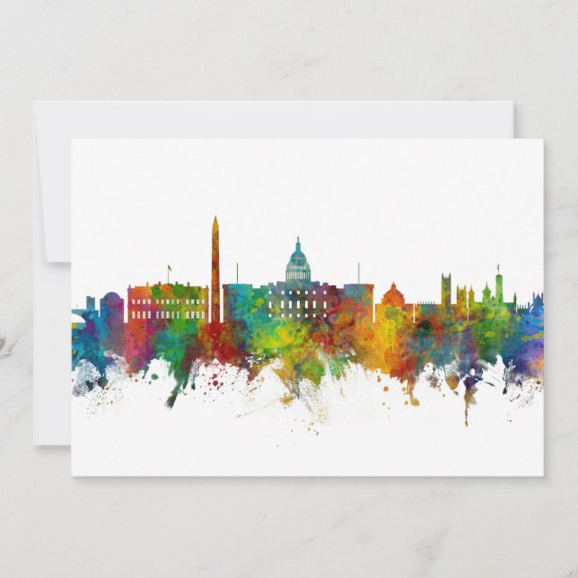 Invitation Washington DC Skyline (Devant)