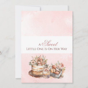 Invitation Watercolor Baby arrive Baby Shower 