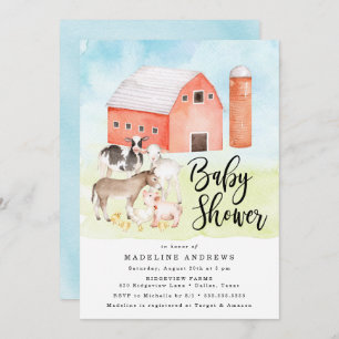 Invitation Watercolor Baby Shower