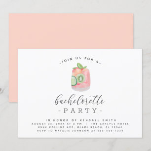 Invitation Watercolor Cocktail Minimalist