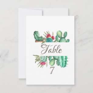 Invitation Watercolor Desert Cactus