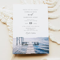 Watercolor Lake Pier Mariage des Grands Lacs