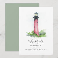 Watercolor Lighthouse Changement d'adresse Déménag