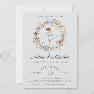 Invitation Watercolor Nutcracker Ballet Considérant