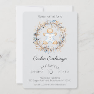 Invitation Watercolor Nutcracker Cookie Exchange Party