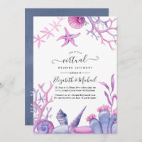Watercolor Ocean Life Online Mariage virtuel