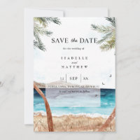 Watercolor Punta Cana Tropical Beach Enregistrer L