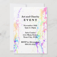 Watercolor Run Artistic Custom Event
