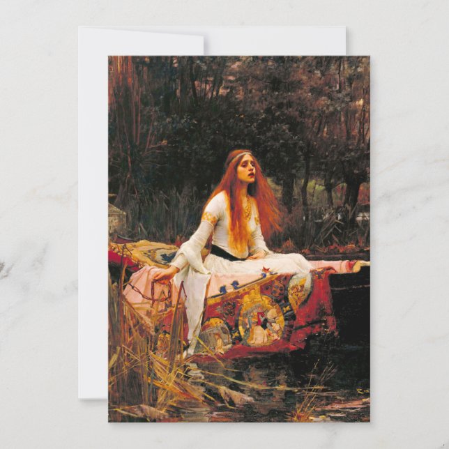 Invitation Waterhouse Lady of Shalott (Devant)
