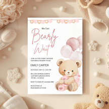 We Can Bearly Wait Teddy Bear Baby Shower