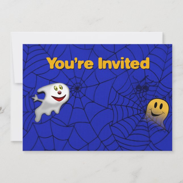 Invitation Web Halloween Spider (Devant)