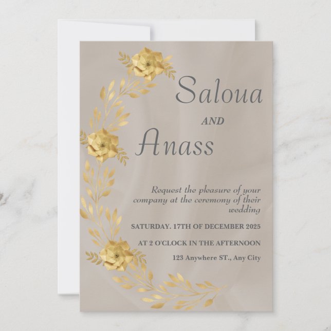 Invitation wedding (Front)