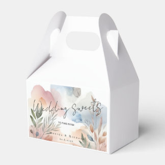 Invitation Wedding aquarel Favor Box