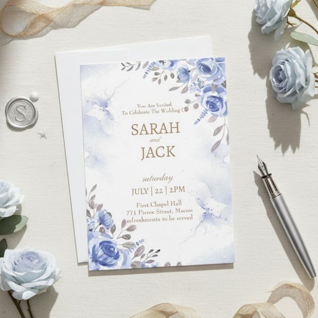 Invitation Wedding Card, Personalised Wedding Card (Créateur téléchargé)