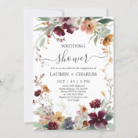 Invitation Wedding shower bijoux tonique