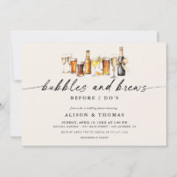 Wedding shower Bubbles & Brews | Partie d'engageme